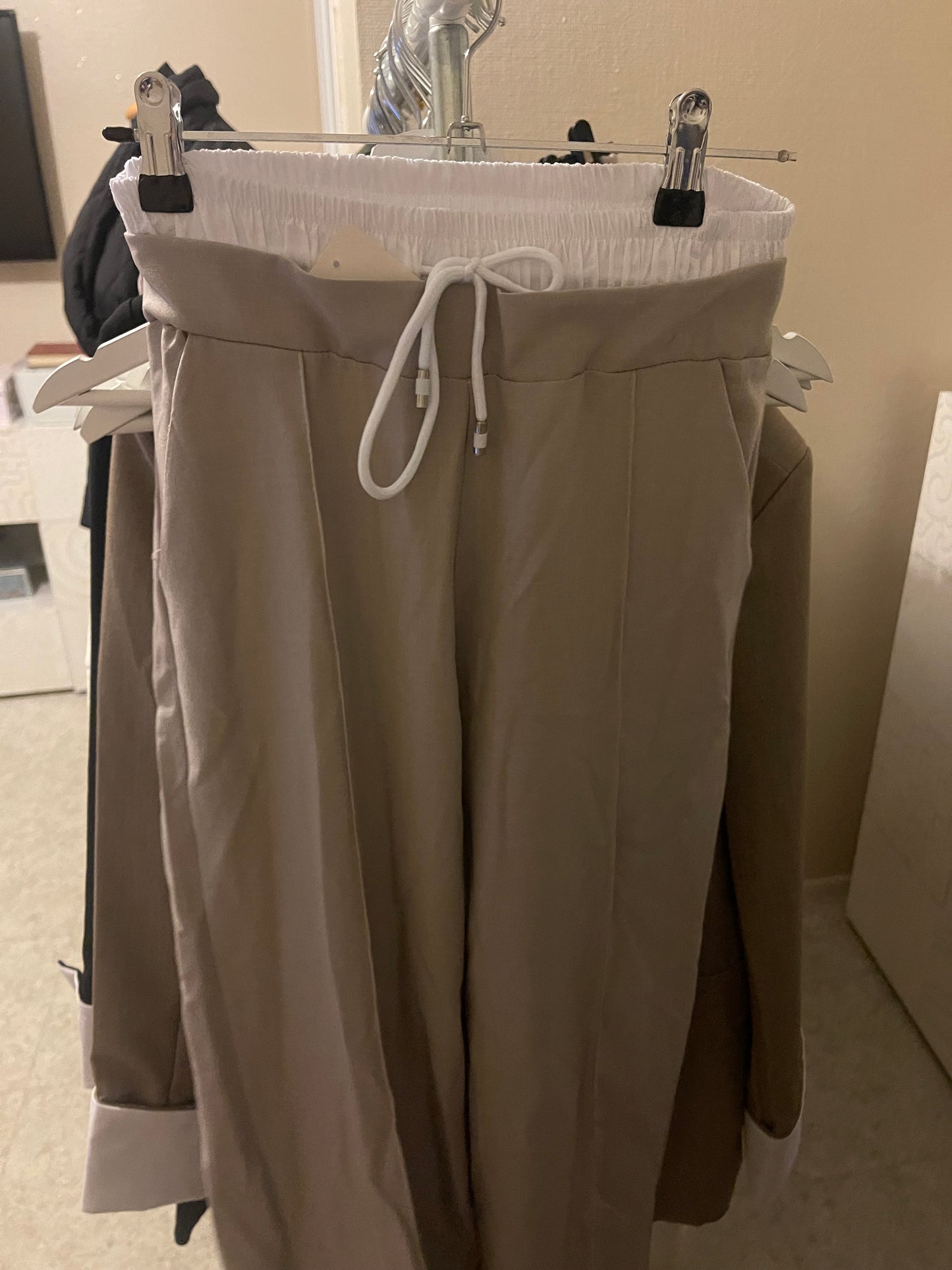 Pantalon dupe Zara beige