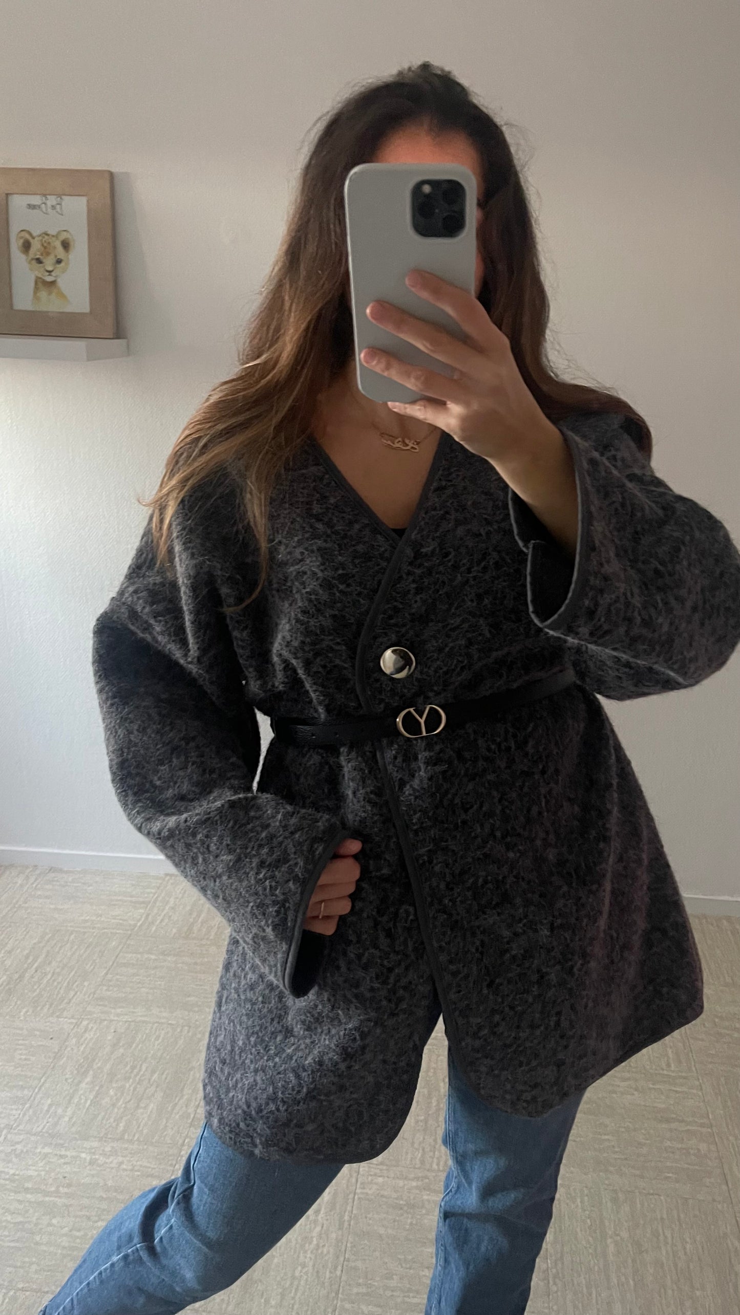 Veste grise Ella