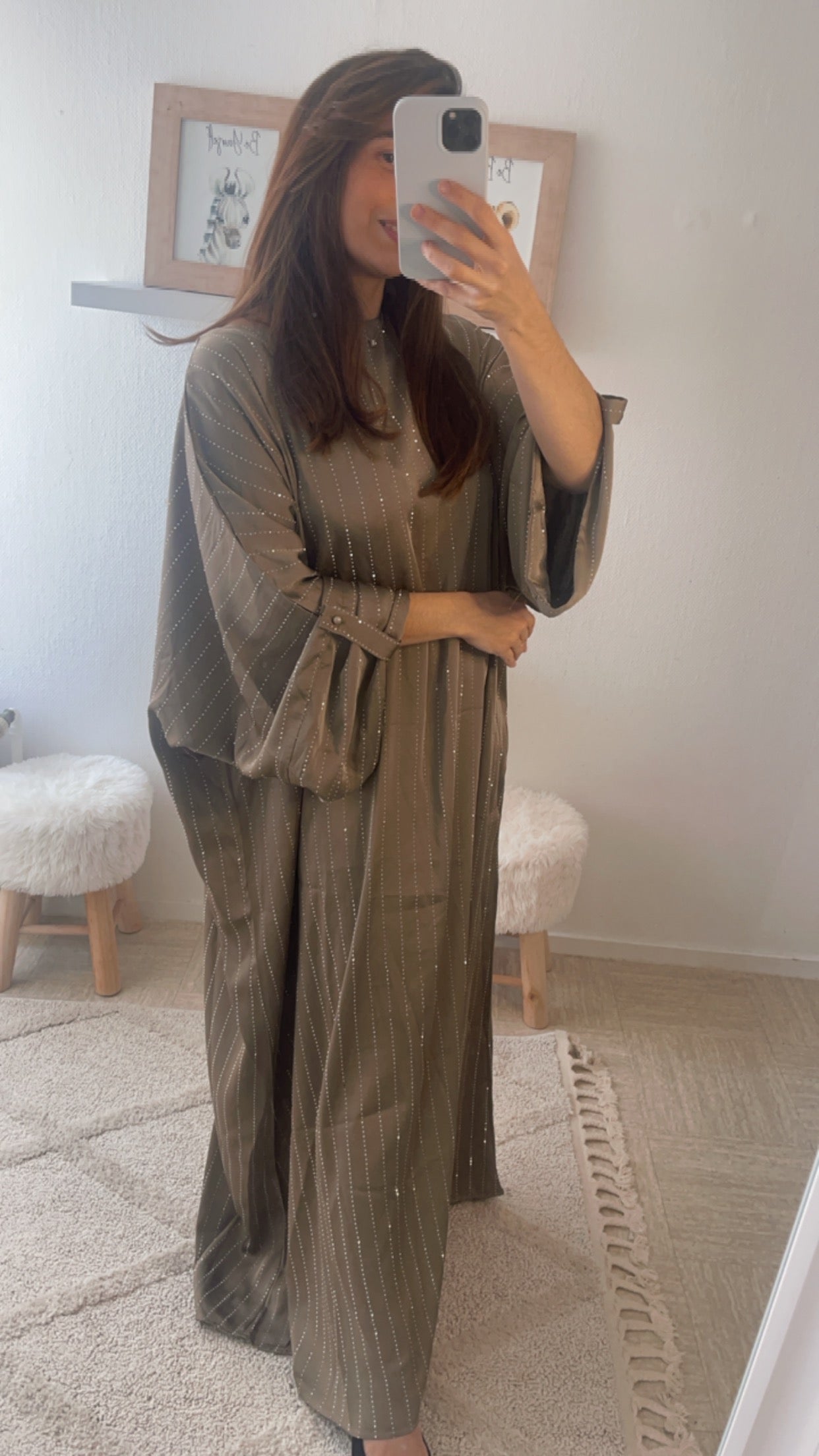 Robe leïna taupe