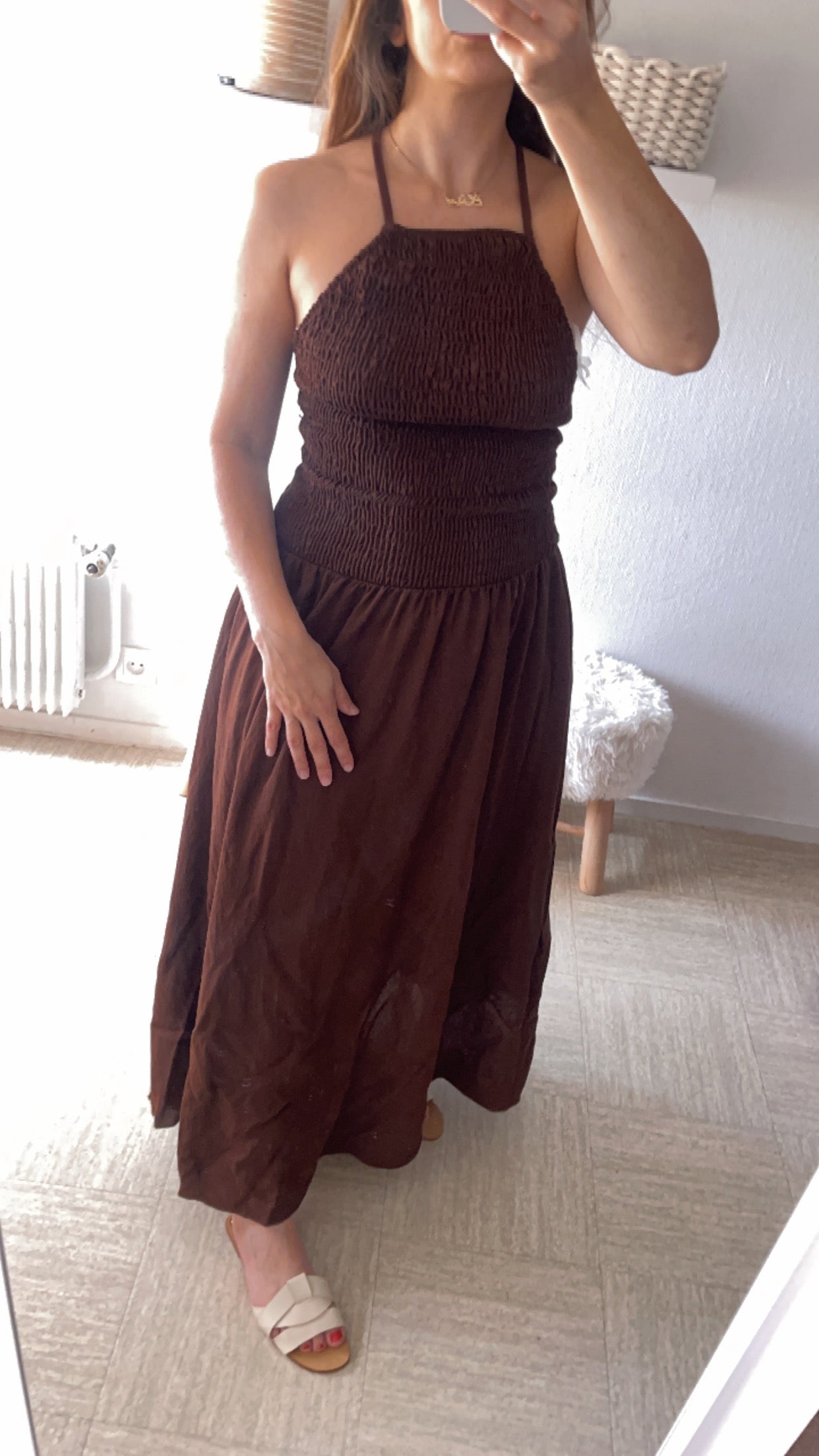 Robe Imane Marron