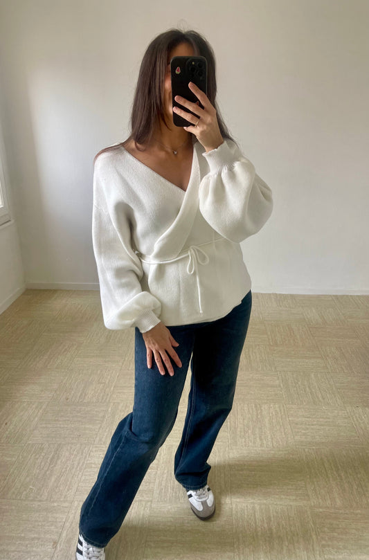 Gilet cache cœur [ blanc]