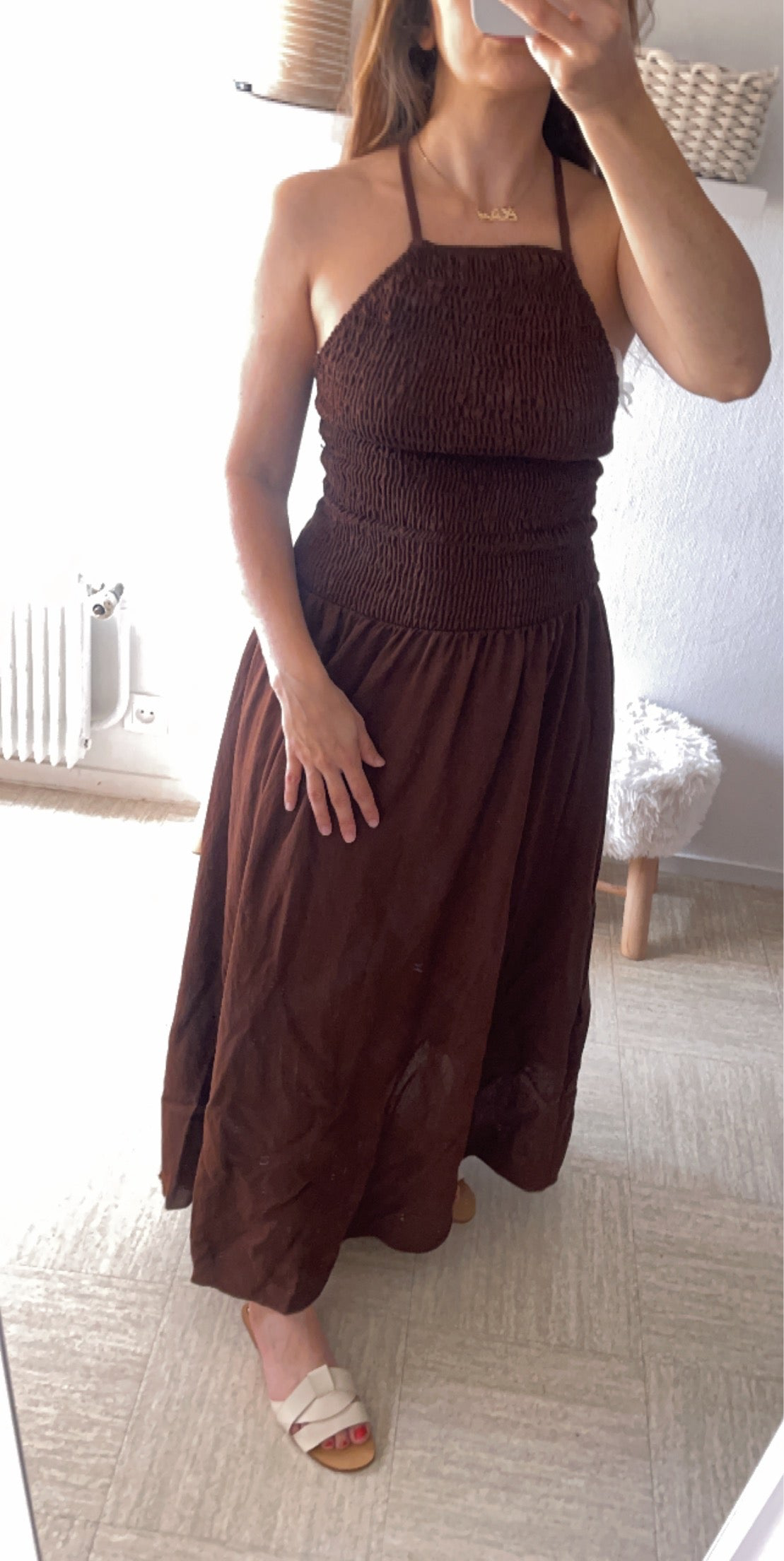 Robe Imane Marron